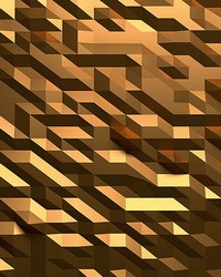 3D Crystal Gold Wall Mural by   