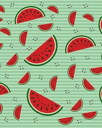 Watermelons with Mint Vintage Backdrop Wall Mural by  Brewster Wallcovering 
