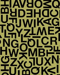 Alphabetic Characters Wall Mural by  Brewster Wallcovering 