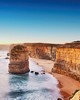 Wall Pops Cliff At Sunset In Australia Wall Mural Multicolor