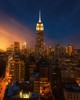 Wall Pops Empire State Building New York Wall Mural Multicolor