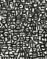 Black Urban Typography Wall Mural by  Brewster Wallcovering 