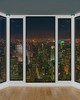 Wall Pops 3D Panorama Window View Wall Mural Multicolor