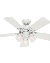 Southern Breeze 42in White Three Light Kit by   