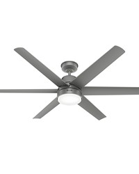 Hunter 60 inch Skysail ENERGY STAR&reg; Matte Silver WeatherMax Indoor / Outdoor Ceiling Fan with LE by   