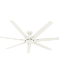 Hunter 72 inch Downtown ENERGY STAR&reg; Matte White Damp Rated Ceiling Fan and Wall Control by   