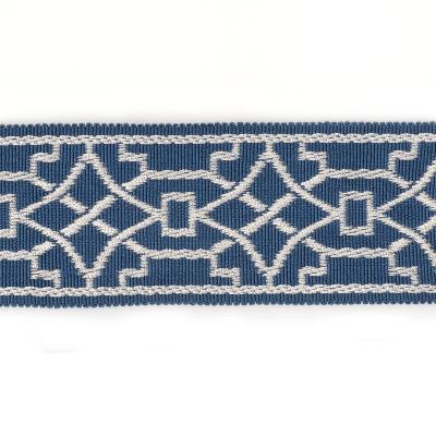 Fabricut Trim Berlin Bluebell in CHARLOTTE MOSS TRIMMINGS 3364 Blue Viscose  Blend  Trim Border  Fabric