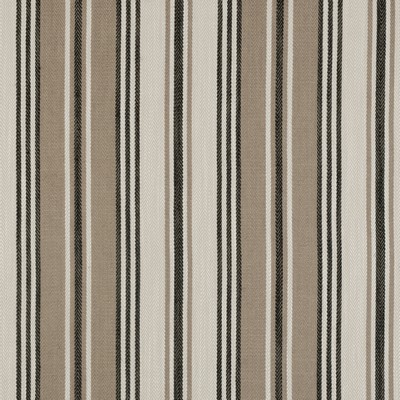Clarke and Clarke Mitra F0373 F0373/02 CAC Ebony in 9379 Black Cotton  Blend Striped   Fabric