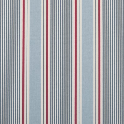 Clarke and Clarke Sail Stripe Marine in Maritime Print Collection Cotton