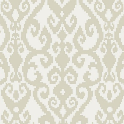 Clarke and Clarke Malika Ivory in Global Luxe Collection Beige Cotton  Blend Ethnic and Global  Ikat Ikat  Fabric
