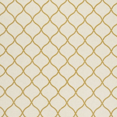 Clarke and Clarke Sawley Citrus in Ribble Valley Collection Polyester  Blend Quatrefoil   Fabric