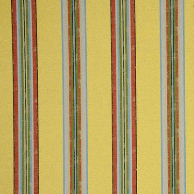 Clarke and Clarke Hattusa F0797 F0797/07 CAC Dijon in 9075 Yellow Viscose  Blend Striped   Fabric