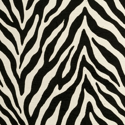 Clarke and Clarke Bw1029 F0902 F0902/01 CAC Black/white in Black and White White 33%Cotton  Blend Animal Print   Fabric