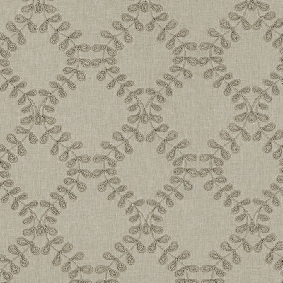 Clarke and Clarke Malham F0939 F0939/04 CAC Natural in 9098 Beige 48%Cotton  Blend Crewel and Embroidered  Trellis Diamond   Fabric