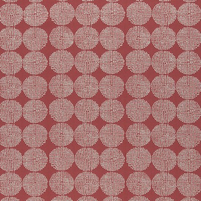 Clarke and Clarke F0956 6 RED in 9132 Red VISCOSE  Blend Circles and Swirls  Fabric