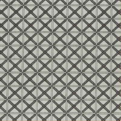Clarke and Clarke F0957 2 CHARCOAL in 9132 Grey COTTON  Blend Contemporary Diamond   Fabric