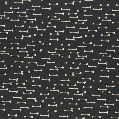 Clarke and Clarke F0958 1 CHARCOAL in 9132 Grey COTTON  Blend Abstract   Fabric