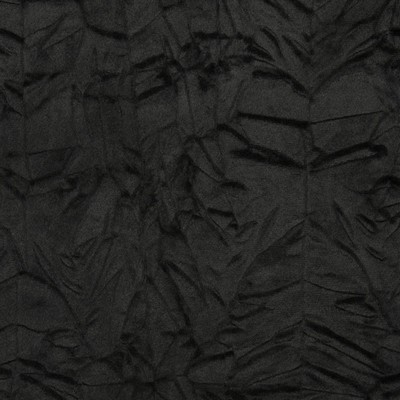Clarke and Clarke F0966 4 JET in 9186 Black Upholstery POLYESTER Abstract  Patterned Velvet   Fabric