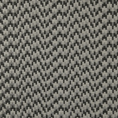 Clarke and Clarke F0983 2 CHARCOAL in 9158 Grey POLYESTER Zig Zag   Fabric