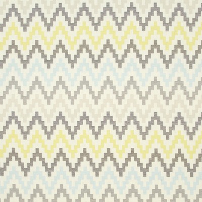 Clarke and Clarke F0996 1 CHARTREUSE/CH in 9193 POLYESTER  Blend Zig Zag   Fabric