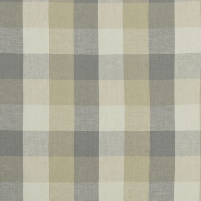Clarke and Clarke AUSTIN CHECK F1042/03 CAC NATURAL in CLARKE & CLARKE CASTLE GARDEN Beige Multipurpose -  Blend Check  Stripes and Plaids Linen  Small Scale Plaid  Plaid and Tartan  Fabric