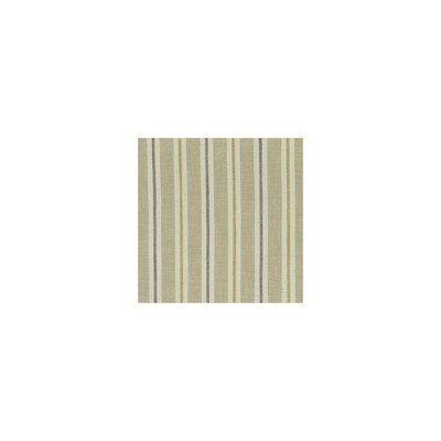 Clarke and Clarke SACKVILLE STRIPE F1046/03 CAC HEATHER/LINEN in CLARKE & CLARKE CASTLE GARDEN Beige Multipurpose -  Blend Striped   Fabric