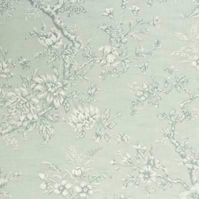Clarke and Clarke SIMONE F1047/05 CAC MINERAL in CLARKE & CLARKE CASTLE GARDEN Grey Multipurpose -  Blend Traditional Floral   Fabric