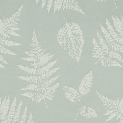 Clarke and Clarke F1059 1 MINERAL in 9190 Grey POLYESTER  Blend Leaves and Trees   Fabric