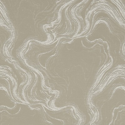 Clarke and Clarke F1061 7 TAUPE in 9190 Brown POLYESTER  Blend Leaves and Trees   Fabric
