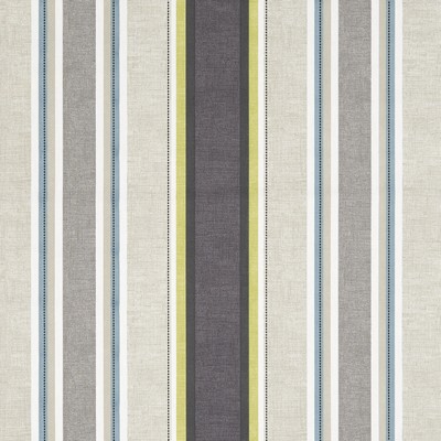 Clarke and Clarke F1065 1 CHARCOAL/CHAR in 9189 Grey COTTON Striped   Fabric