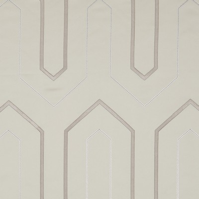 Clarke and Clarke F1072 4 IVORY in 9185 Beige POLYESTER Geometric   Fabric