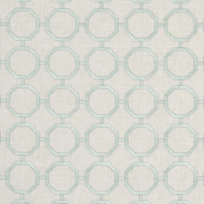 Clarke and Clarke F1073 4 MINERAL in 9185 Grey POLYESTER  Blend Lattice and Fretwork   Fabric