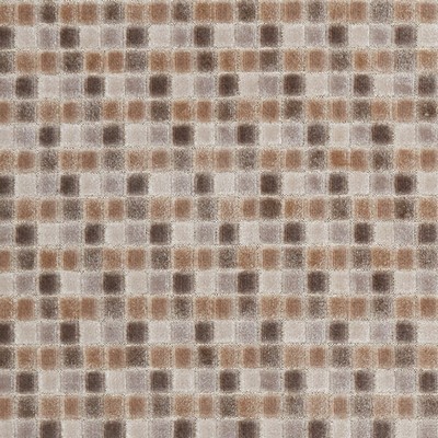 Clarke and Clarke F1086 6 NATURAL in 9187 Beige Upholstery VISCOSE  Blend Squares  Heavy Duty Patterned Velvet   Fabric