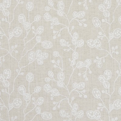 Clarke and Clarke F1090 3 NATURAL in 9154 Beige VISCOSE  Blend Vine and Flower   Fabric