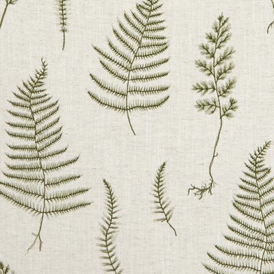 Clarke and Clarke F1092 3 NATURAL/FORES in 9154 Beige VISCOSE  Blend Leaves and Trees   Fabric