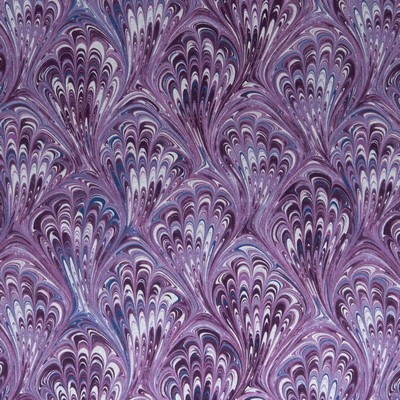 Clarke and Clarke F1094 1 AMETHYST in 9154 Purple VISCOSE  Blend Abstract Floral   Fabric