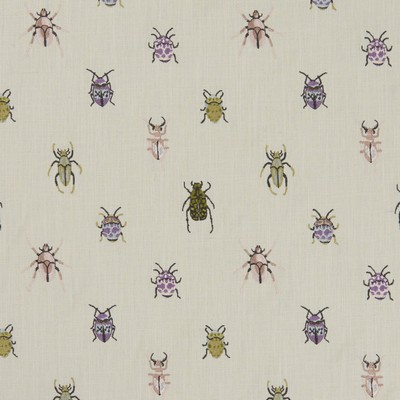 Clarke and Clarke F1095 3 MULTI in 9154 Multi VISCOSE  Blend Bug and Insect   Fabric