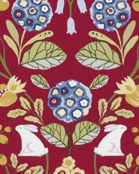 Clarke and Clarke FORESTER F1314/05 CAC ROUGE Fabric