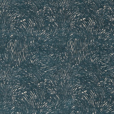 Clarke and Clarke LEVANTE F1320/07 CAC TEAL in CLARKE & CLARKE AVALON Green Multipurpose Patterned Chenille   Fabric