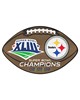 Fan Mats  LLC Pittsburgh Steelers Football Mat Brown