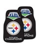 Fan Mats  LLC Pittsburgh Steelers 2-pc Carpet Car Mat Set Black