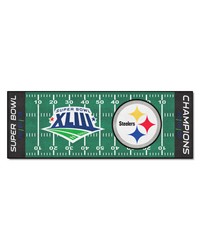 Pittsburgh Steelers Field Runner Mat  30in. x 72in. 2009 Super Bowl XLIII Champions Green by   