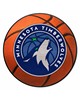 Fan Mats LLC Minnesota Timberwolves Basketball Mat Orange