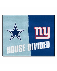 NFL Dallas Cowboys New York Giants House Divided Rugs 34x45 by   