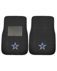 Dallas Cowboys Embroidered Car Mat Set  2 Pieces Black by   