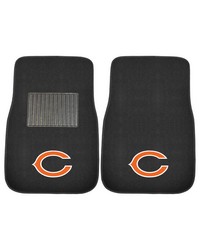 Chicago Bears Embroidered Car Mat Set  2 Pieces Black by   