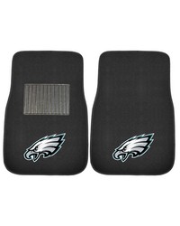 Philadelphia Eagles Embroidered Car Mat Set  2 Pieces Black by   