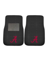 Alabama Crimson Tide Embroidered Car Mat Set  2 Pieces Black by   