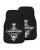 Fan Mats LLC Pittsburgh Penguins 2-pc Carpet Car Mat Set Black