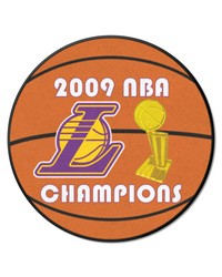 Los Angeles Lakers 2009 NBA Champions  Basketball Rug  27in. Diameter Orange by   
